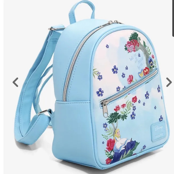 Loungefly Disney Alice In Wonderland Watercolor Mini Backpack - Picture 2 of 10